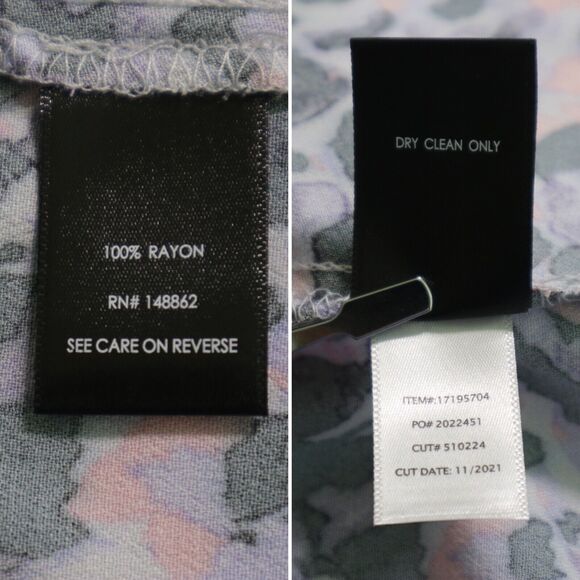 Torrid Size 3X Rayon Crepe Metal Tank Camo Wash Leopard Purple - Picture 10 of 11